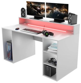 LED Písací stôl Myst (biela). Vlastná spoľahlivá doprava až k Vám domov. 1092049