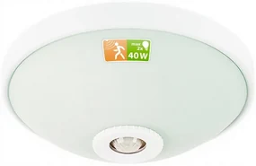 BERGE LED stropné svietidlo 2x E27 s pohybovým senzorom AURORA