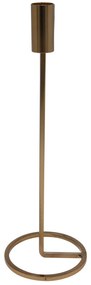 H&S Decoration Kovový svietnik Freya, 10,5x31,5 cm, zlatá