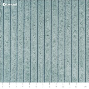 Svetlomodrá menčestrová rozkladacia pohovka 245 cm Nihad – Bobochic Paris