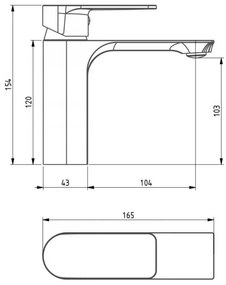 Sada baterií MEXEN ALEXA XI - umyvadlová baterie + vanová baterie se sprchou chrom