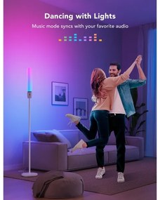 Govee - LED Stmievateľná stojacia lampa CYLINDER SMART RGBICWW 2200-6500K