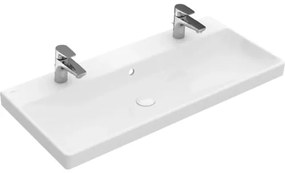 Dvojité umývadlo Villeroy & Boch sanitárna keramika biela 100 x 47 4156A4R1