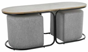Konferenčný stolík Capua, dub artisan / čierna
