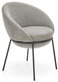 Stolička K482 tkanina/kov popol 61x59x78