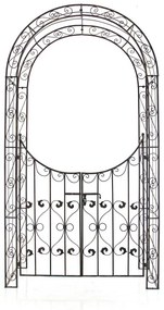 Oblúk na ruže Sima s bránkou - Bronzová