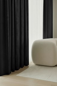 Velúrový záves SOFT VELVET čierny 140x250 cm