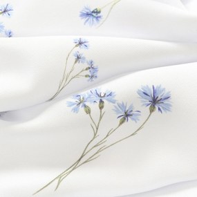 Goldea okrúhly teflónový obrus - modré nevädze Ø 100 cm