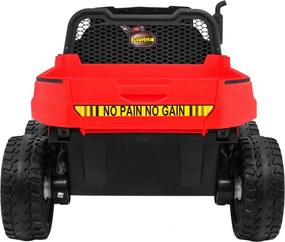Ramiz Detské nákladné auto Farmer Truck pre 2 deti červené + pohon 4x4 + diaľkové ovládanie + sklápač + LED audio