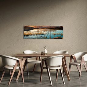 Obraz - Lac Guichard (s hodinami) (90x30 cm)