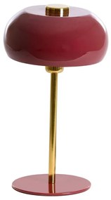 Vínová stolová lampa s kovovým tienidlom (výška 40 cm) Surin – Light &amp; Living