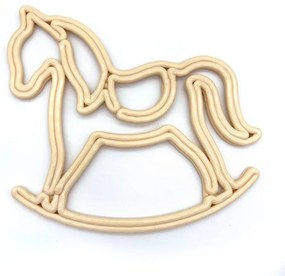 DECOLED Vianočný kôň, 30 cm, biely