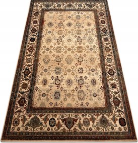 Koberec Do Obývačky vlna Omega Avila Ornament rámik béžový 235x350 cm