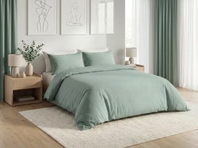 Bavlnené obliečky CALMORA šalviovo zelené Rozmer obliečky: 2 ks 70 x 90 cm | 200 x 220 cm