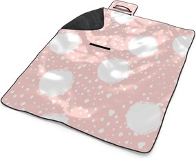 Sablio Plážová deka Biele fľaky: 200x140 cm