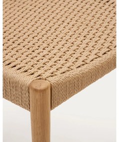 Jedálenská stolička z dubového dreva v prírodnej farbe v súprave 2 ks Analy – Kave Home