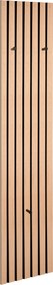 XXXLutz VEŠIAKOVÝ PANEL, čierna, dub artisan, 25/160/7 cm Xora - Vešiakové steny - 001234013003