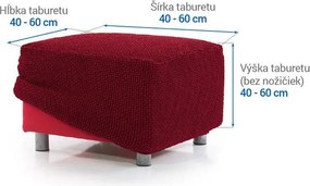 Super strečové poťahy NIAGARA bordó taburetka (40 - 60 cm)