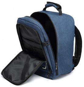 Konofactory Modrý odolný batoh do lietadla "Transporter" - M (35l)