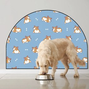 PIPPER. Ochranná textilná nálepka na stenu - Oblúk - Corgi Veľkosť: 120x96cm, Motív: bez mena