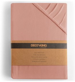 Napínacia plachta broskyňová jersey 240x220 cm Amber – Restilo