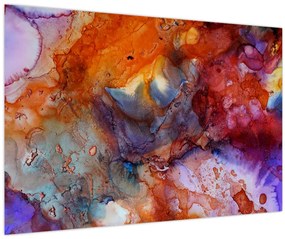 Obraz - Abstraktné atramentové umenie (90x60 cm)