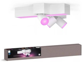 Philips-LED RGBW Stmievateľné bodové svietidlo Hue CENTRIS 3xGU10/4,2W + LED/11W