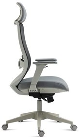 BONTEC Kancelárska stolička, synchrónny mechanizmus, sivá sieťovina, KA-V321 GREY Farba: Šedá