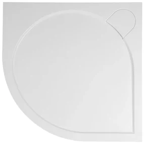 Gelco Gelco, ARCA sprchová vanička z liateho mramoru, štvrťkruh, 90x90x3 cm, R550, PA559
