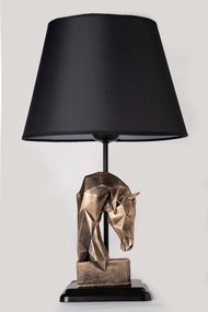 Stolní lampa Horses černá/bronzová