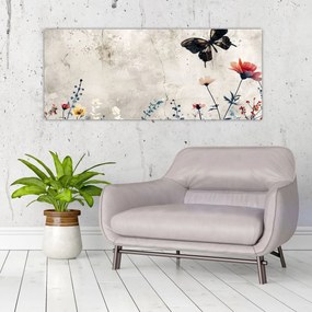 Obraz - Lúka v betóne (120x50 cm)