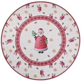 Koberec Toy's Delight Villeroy & Boch Santa Claus krémový / červený kruh