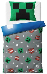 Detské obliečky Minecraft Creeper Explode, 140 x 200 cm, 70 x 90 cm