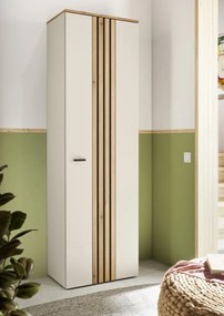 Predsieňová šatníková skriňa Lima, béžová kašmír/dub evoke