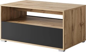 XXXLutz KONFERENČNÝ STOLÍK, čierna, dub wotan, kompozitné drevo, 90/55/45 cm P & B - Stolíky do obývačky - 002778003403