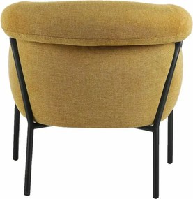 Dizajnové kreslo CLOVER BREGO, horčicové