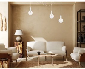 Luster na lanku MIROS 3xE27/60W/230V pavúk biela