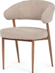 Jedálenská stolička látka/kov CT-L5031 Farba: Krémová