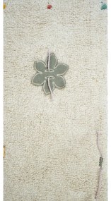 Krémový bavlnený detský hrací koberec 120x160 cm Wildflowers – Lorena Canals