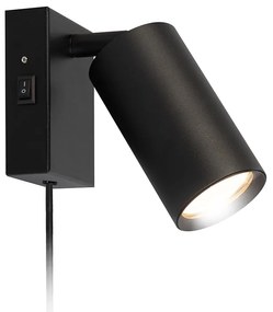 SOLIGHT Nástenná lampička CELE 1x GU10, čierna