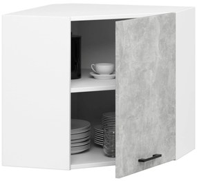 Horná kuchynská skrinka Ozara W60 60N (biela + betón). Vlastná spoľahlivá doprava až k Vám domov. 1071171