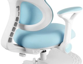 Detská rastúca stolička Neoseat JUNI 006 — látka, prateľný poťah, modrá