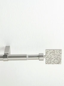 Garniža jednoradová Paolo - brúsený nikel 120 - 210 cm