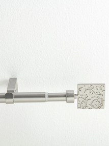 Garniža jednoradová Paolo - brúsený nikel 120 - 210 cm