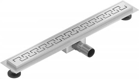 Mexen Flat nerezový sprchový žľab 50 cm vzor M15, 1024050-15