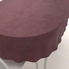 Biante Zamatový oválny obrus Velvet Prémium SVP-019 Hnedofialový 120x180 cm