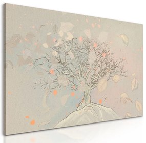 Obraz jedinečná kresba jesenného stromu