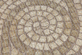 Kúpelňová penová rohož 222B Mozaika hnedá