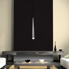 Minimalistické svietidlo Stylo 1 chróm