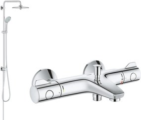 Set sprchová súprava Grohe Euphoria 27421002, vaňová/sprchová batéria Grohe Grohtherm 800 34567000